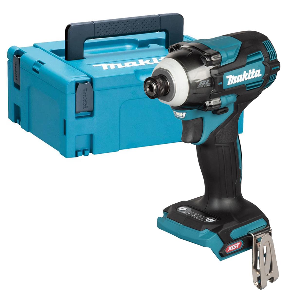 Makita TD004GZ01 40V Max XGT Brushless Impact Driver with 1 x 2.5Ah Battery Charger & Case